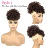 Allyreetress Afro Puff Drawstring Ponytail Extensions with 2 Bangs Pineapple