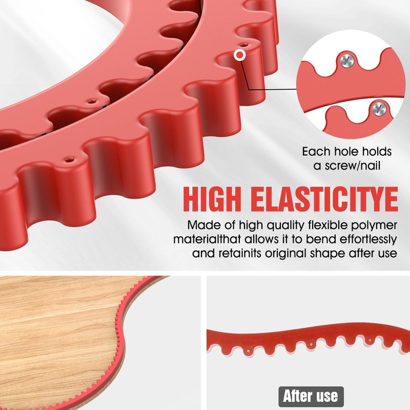 2 m Flexible Curve Ruler for Precise Woodworking and Routers.