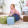 ECR4Kids SoftZone Patchwork Toddler Blocks - Earthtone