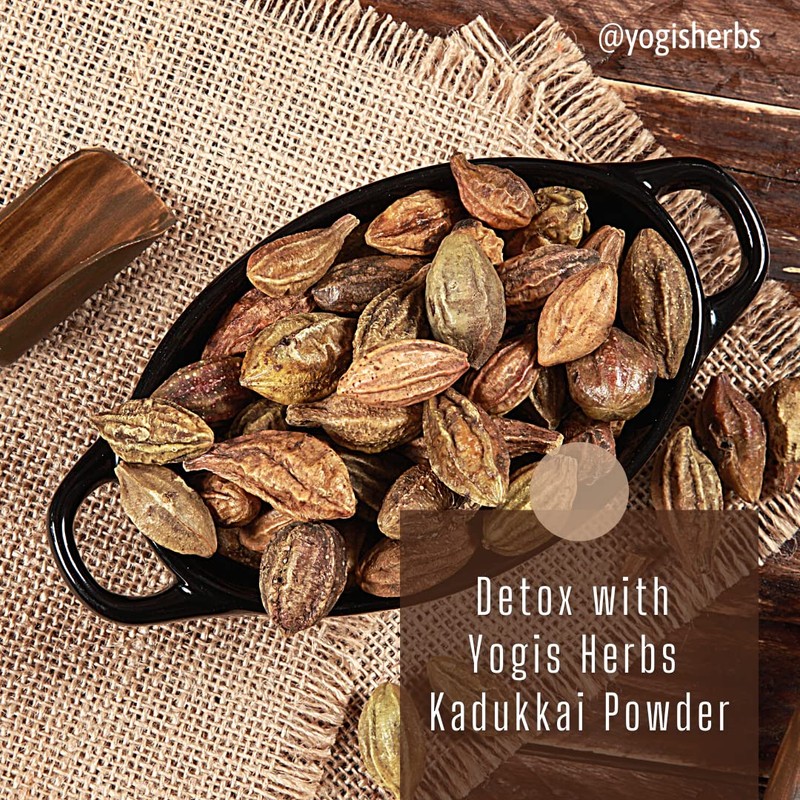 YOGIS HERBS Kadukkai Powder (Haritaki/Terminalia Chebula) – De-Seeded – 100%