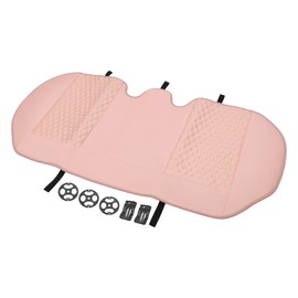 Partuto 1 Pc 129.5x58.5cm Universal Car Seat Cushion - for Car Travel Driving Seat Protection Pad Cover Anti-Slip - Breathable Fabric Pink