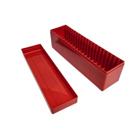 20 Coin Slab Holder Storage Box Compatible with PCGS NGC PCCB PMG & Others (Red)