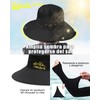 MAIXONIC Sombrero para Sol con Protección UV para Hombre, Mangas