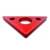 DEBBD Aluminium Alloy Angle Ruler DIY Woodworking Triangle Ruler Measuring