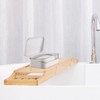 Operitacx Soap Container with Lid and Removable Drainer Portable Plastic