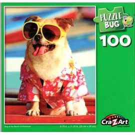 Dog at The Beach - 100 Piece Jigsaw Puzzle for Adult