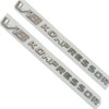 2PCS Chrome Compatible with Car V8 Kompressor Letters Side Adhesive