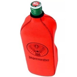 Jagermeister Cooler Koozie Bottle Insulator Orange & Black New w/ Tags - Sealed