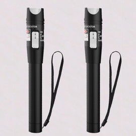 2PCS 30KM Visual Fault Locator for Fiber Optic Cables, VFL Supports FC/ST/SC Interfaces, Long-Range Fault Finder, Fiber Light Pen Tester, High-Precision OTDR Mapping Tool for FTTH, Telecom, Datacom