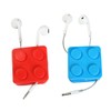 jojofuny Mini Earphone Cord Manager Lightweight Cable Wrap Red for