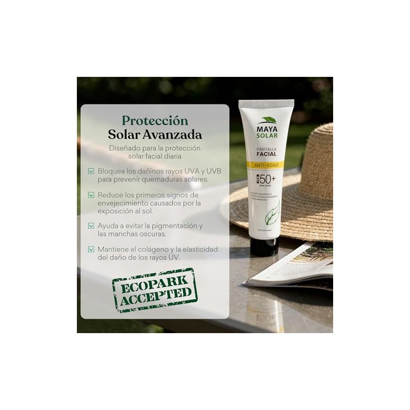 Maya Solar - Protector Solar Facial Anti-Edad FPS 50+ (50