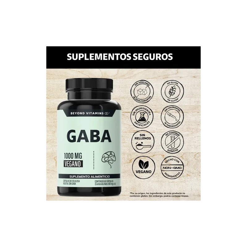 Beyond Vitamins | Gaba 1000 Mg, Con Cápsulas De Tecnología