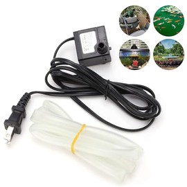 AC110-120V Mini Bomba de Agua Sumergible 3W 80GPH Bomba de Fuente Pequeña Silenciosa con Manguera de 3.3 Pies para Acuarios Bomba de Tanque de Peces Fuente de Estanque Hidropónico