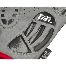 RocRide Cycling Gloves with Gel Padded Protection. Road and Mountain Biking. Half Finger with Pull Tabs. Men, Women and Children Sizes.