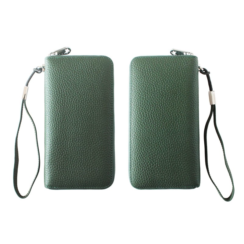 BESAITO Men's Long Wallet, Made by Leading Leather Craftsmen, Round
