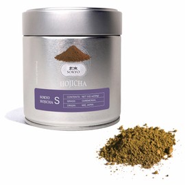 SOKYO ceremonial hojicha roasted powdered green tea Japanese (3.52oz / 100g, Ceremonial hojicha S)
