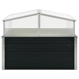 Strawberry Fairy Spacious and Durable Greenhouse for Plants, Galvanized Steel Frame, Anthracite Finish, 39.4" x 39.4" x 30.3"