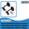 Black Support Wall Mounted Handrail Brackets Banister Support Handrail 63mm