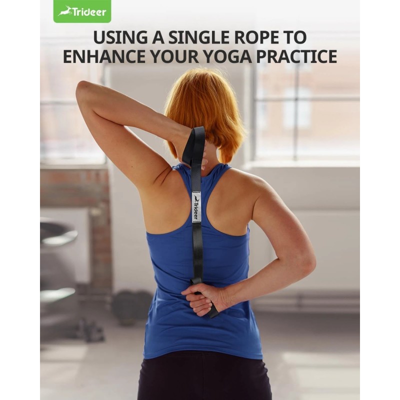 Trideer Stretching Strap Yoga Strap Physical Therapy for Home Workout,