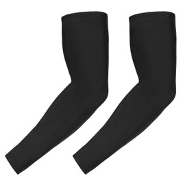 HDE Arm Compression Sleeves for Kids Basketball Shooting Sleeve - Youth Sports Football Baseball Softball Black - YM