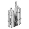 Stainless Steel Condiment Container Canister Set Seasoning Soy Bottle Kitchen