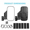 UTV Side Mirrors with 1.75" -2" Roll Bar Cage, UTV