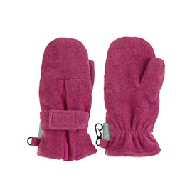 Sterntaler Unisex Children's Fleece Plain Mittens, magenta
