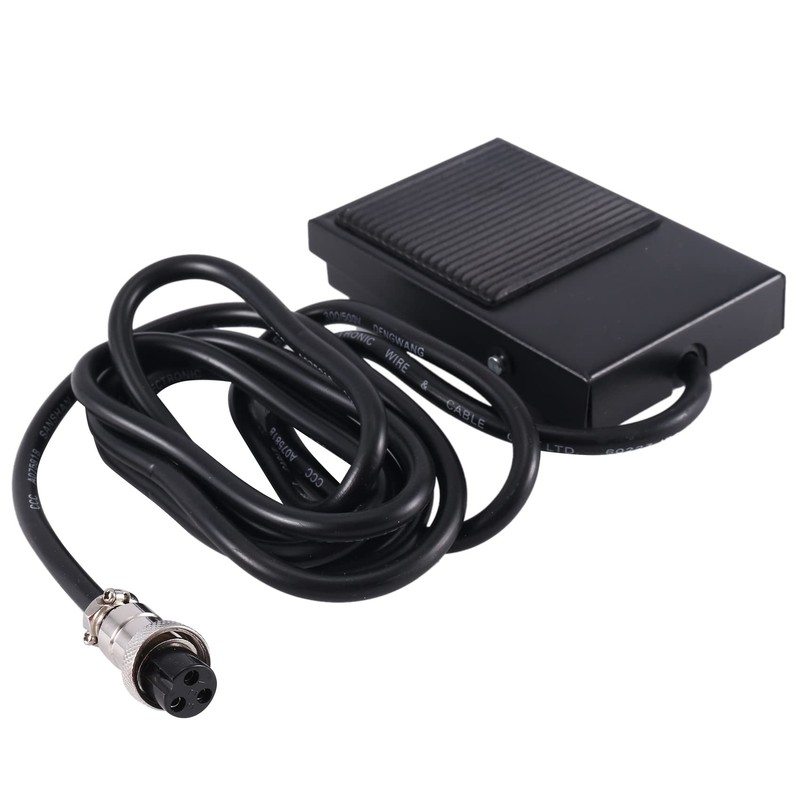 Daiilg 3 Pins Foot Pedal Power Controller Switch Hands-Free for