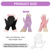 Bettinay 3 Pairs Compression Gloves, Non-slip Fingerless Gloves Women Men