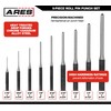 ARES 10021 – 9-Piece Roll Pin Punch Set – Durable