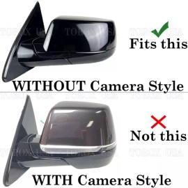 Torox 2015-2020 Chevy Tahoe Suburban Yukon MATTE BLACK Mirror COVERS W/O Side Cameras