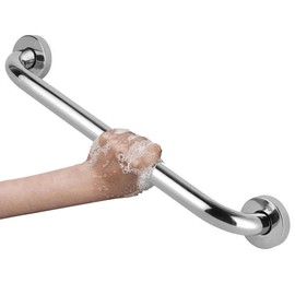 Grab Bars for Bathtubs and Showers, Grab Bar for Bathroom Elderly Safety Handle 304 Stainless Steel Anti-Slip for Seniors, Handicap for Bathtub,Toilet, Stairway (Silver, 12inch)