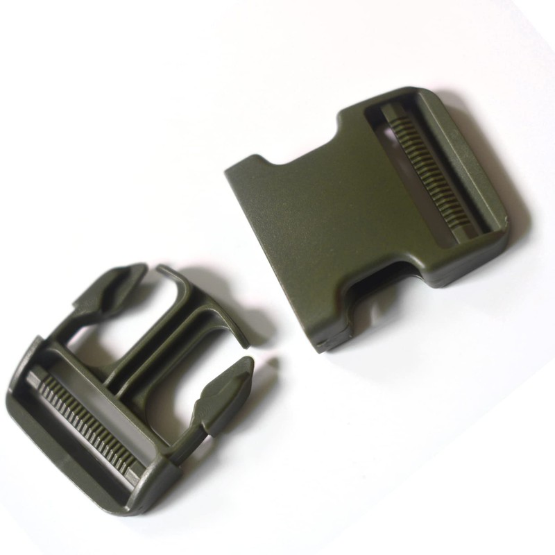 Dual Adjustable Quick Side Release Buckles Clips Snaps, Extra Thick