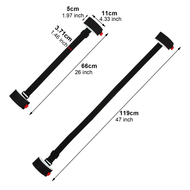 2 Pack Ski Carrier Straps Adjustable Shoulder with Cushioned Ski