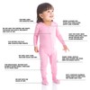 KicKee Print Footie with Zipper, Fitted Long Sleeve Pajamas, Ultra