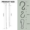 Black Chain for Hanging Plants, 6 PCS Small Chain for