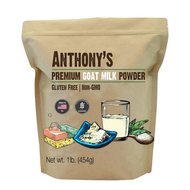 Anthony's Anthony's Premium Goat Milk Powder, 1 lb, Gluten Free,