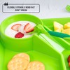 Dinneractive Dining Set for Kids - 3PC Green Dinosaur Dinnerware