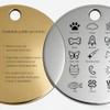 Placa de Identificación Personalizada para Perros y Gatos – –