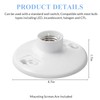 Saysurey 20 Pcs E26 Medium Base Ceiling Lamp Holder Keyless