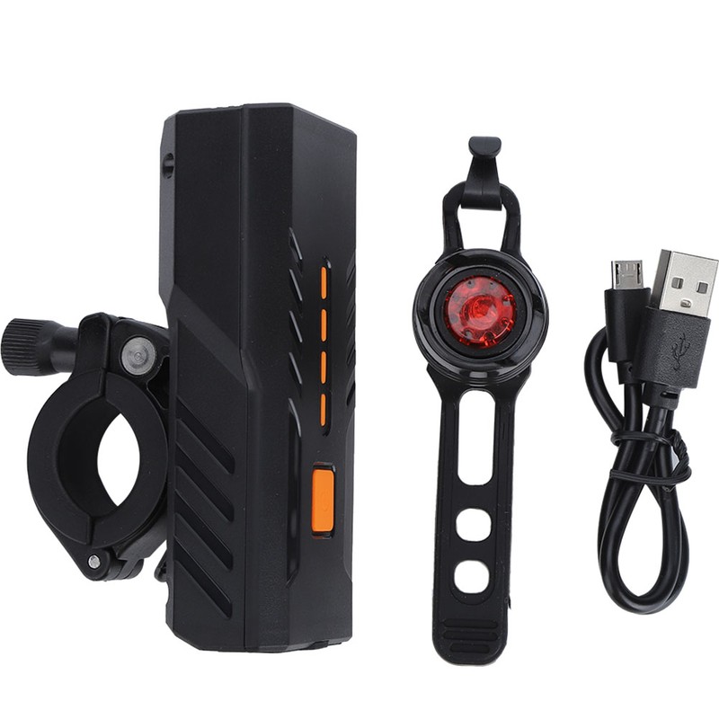 Portable USB Rechargeable Bike Front Light Bicycle Taillight Cycling Light