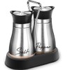 "Salt and Pepper Shakers Set of 2 - Stainless Steel