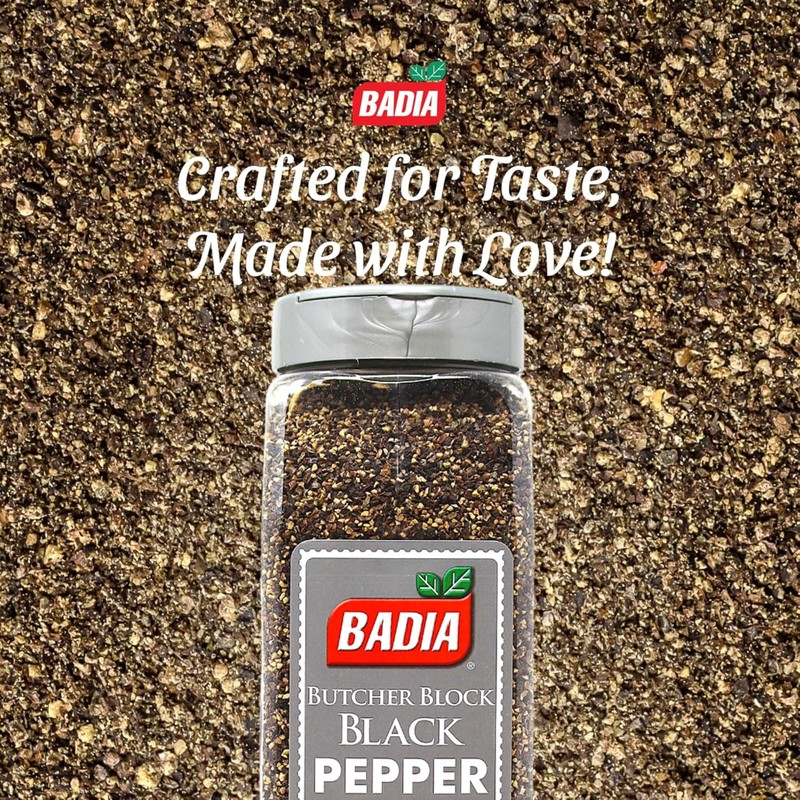 Badia Black Pepper Butcher Block, 16 oz – Coarse &