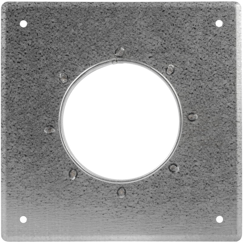 Duct Connection Flange Diameter 80 mm, Galvanised Steel, Straight or