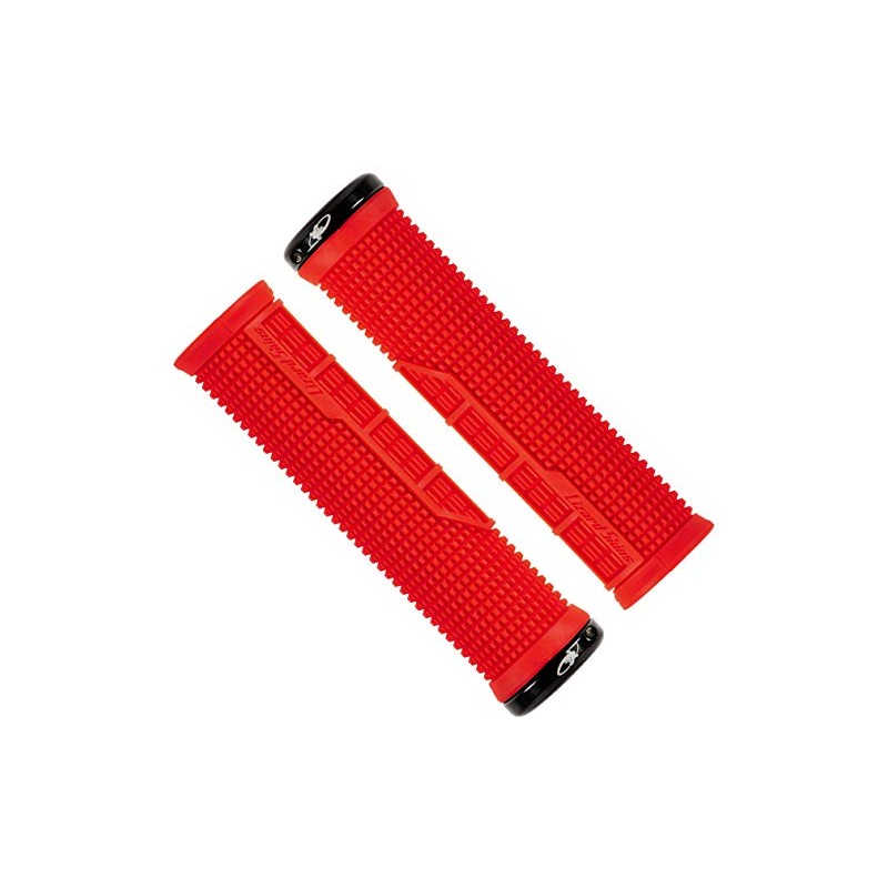 Lizard Skins Machine Lock-On Mountain Bike Grips - Red, 135mm