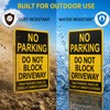 Do Not Block Driveway Sign – No Parking Unauthorized Vehicles