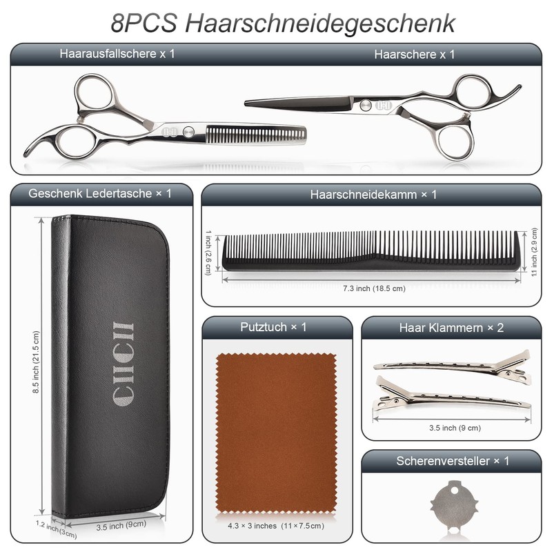 CIICII Professional Hairdressing Scissors Set