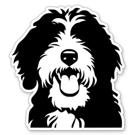 Aussiedoodle Sticker - for Water Bottle Phone Car Tumbler Laptop - Doodle Dog Decal - Waterproof Vinyl - 3"
