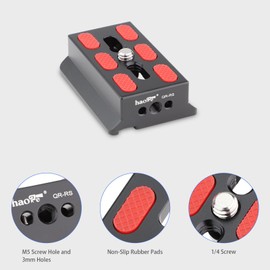 Camera Quick Release Plate for DJI RS2/RS-C2/RS3/RS3-PRO/RS3 Mini Gimbal Stabilizer Accessories QR-RS