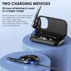 EKVANBEL Bluetooth Headset V5.3, Wireless Earpiece with 1000mAh Charging Case,